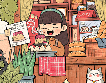 Project thumbnail - My Adorable Bakery Shop Coloring Book