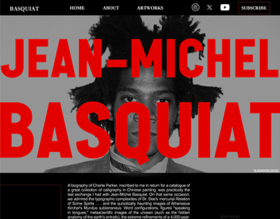 Basquiat Interactive Webstie
