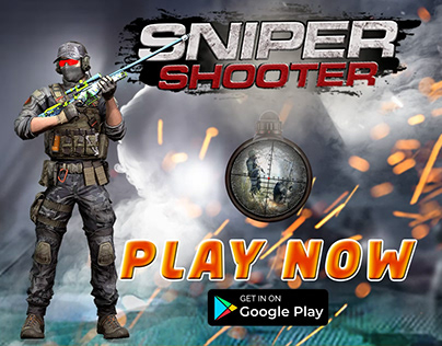 Sniper Shooter mobile game promo after effect video ad