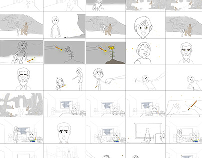 Story Board of my 2D Animated Short Film