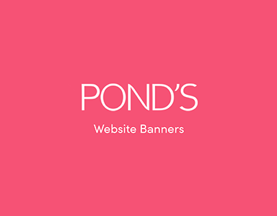 Pond's Website Banners
