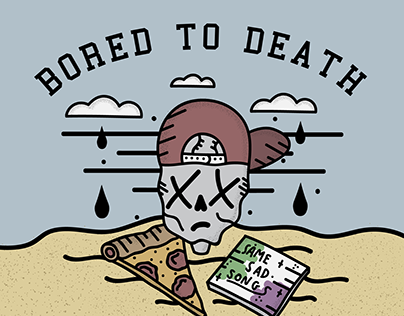 Bored To Death Blink 182 Illustration