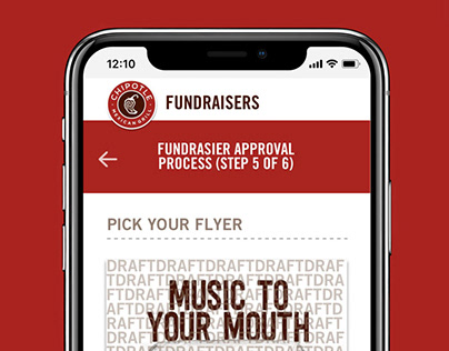 Chipotle Fundraisers Application