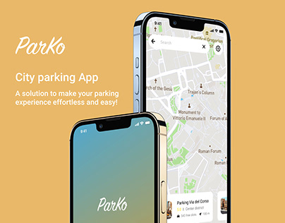 Parko - UX / UI mobile project