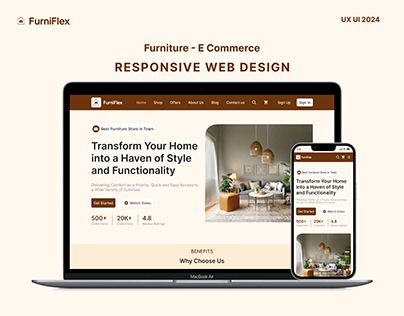 FurniFlex | Furniture Responsive Web Design UI Design