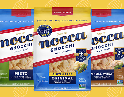Nocca Gnocchi Pasta Packaging Design