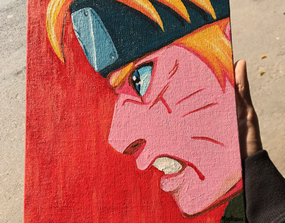 Naruto Uzumaki - Acrylic on canvas
