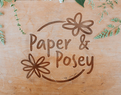 Paper and Posey Logo Design