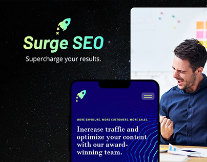 Surge SEO One-Page Web Design Concept