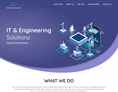systems technologies website redesign