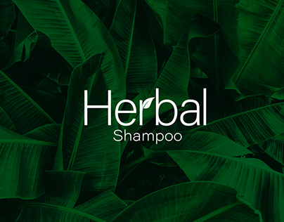 Herbal Shampoo I Bottle Packaging Design