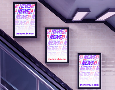 TheNews24.com | Logo and Brand identity design
