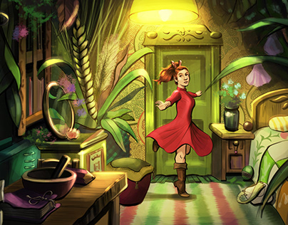 Illustration - The Secret World of Arrietty