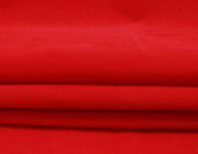 Red flocking fabric