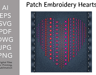 Patch Embroidery Heart