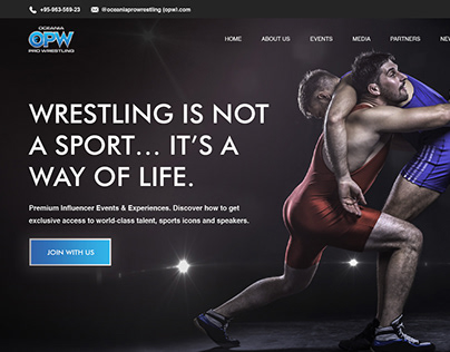 Wrestling Website Banner