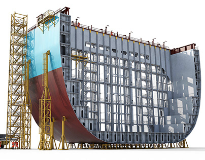 Container ship section