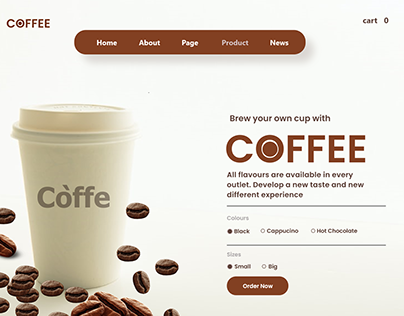 Coffee Web Landing page