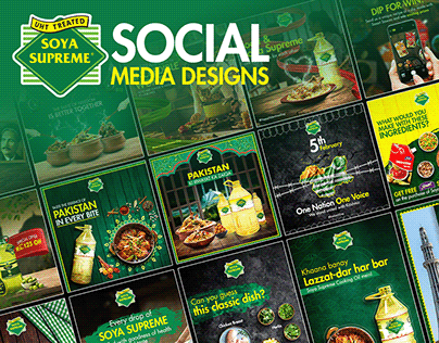Soya Supreme Social Media Designs
