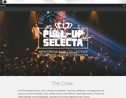 Pull-Up Selecta DJ Colletive Landing Page