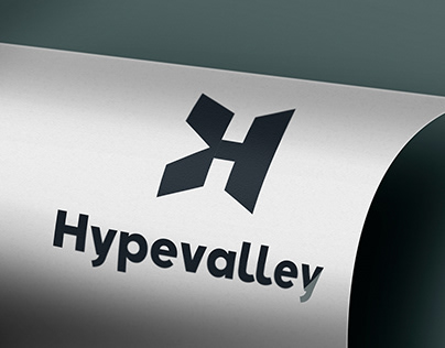 HV letter logo design.