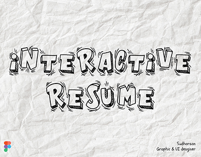 Interactive Resume - Sudharsan