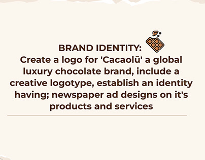 Luxury Chocolate 'Cacaolū' Brand Identity