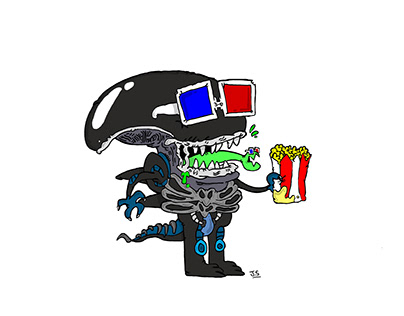 Logo Alien para canal de cine en YouTube