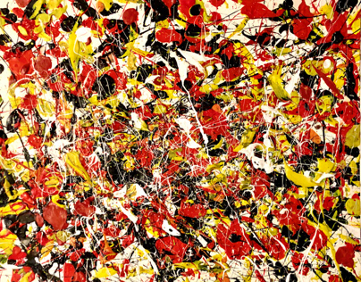 Jackson Pollock Style Painting