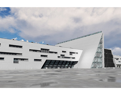 Architectural project of the Industrial building