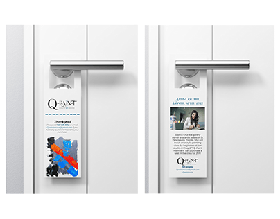 QPaint Door Hanger Mockup