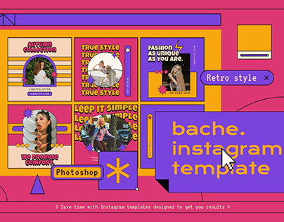 Bache 90s Instagram Post & Story Template