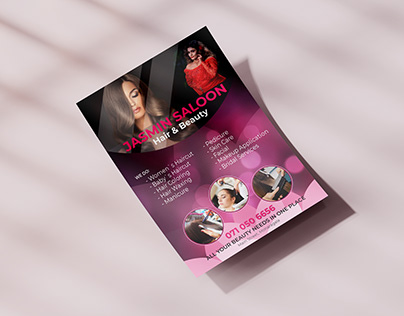 Brochure Design for JASMIN SALOON