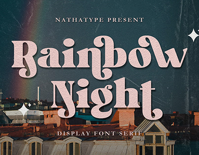 Rainbow Night - Display Font