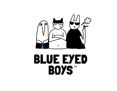 BLUE EYED BOYS cannabis brand identity concept