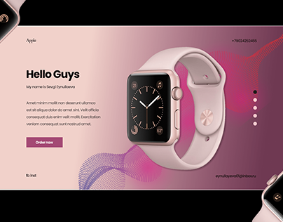 Apple Watch concept (first screen)