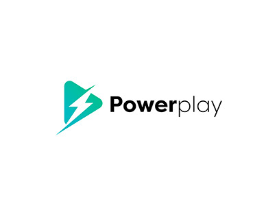 Powerplay Logo Design - electric + play combination