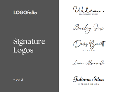 Signature logo designs | LOGOfolio