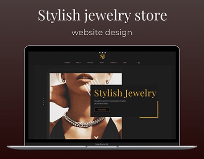 JS jewelry store website design concept