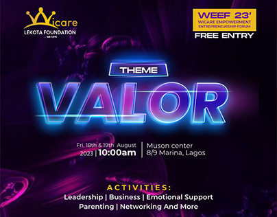Event Flyer - Wicare(Valor)