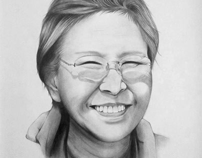 Portrait drawing of my grandmother (2015)