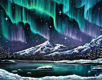 Northern Lights Oil Paintings