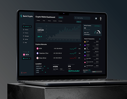 Project thumbnail - Crypto Dashboard UI UX design 2024