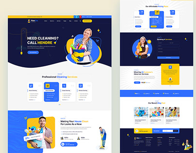 Cleaning Services & Repair Company PSD Template
