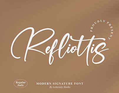 Refliottis - Modern Signature Font