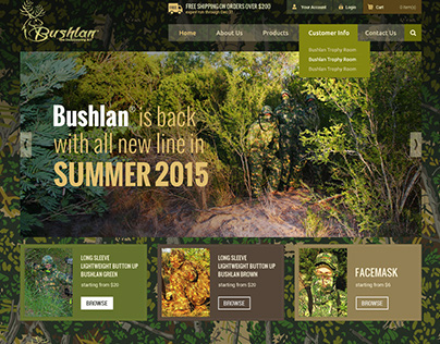 Bushlan Huntin & Fishin Clothing Online Store