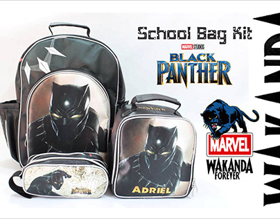 Black Panther - School bag kit