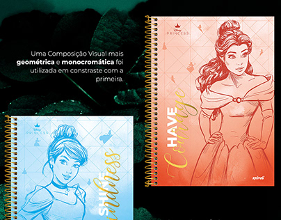Princesas da Disney - Cadernos Universitários