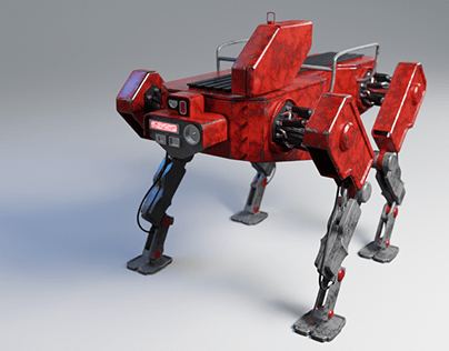 Robot Dog Exploded View