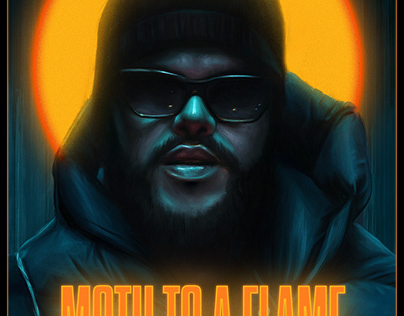 Weeknd - Moth to a Flame Poster